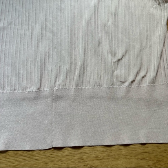 ACNE STUDIOS ISSY RIB PALE PINK TOP - XS - Picture 6 of 13